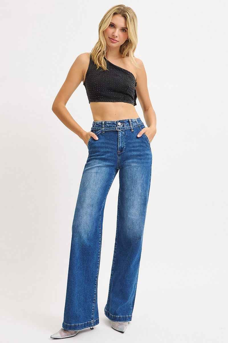 Marty Wide Leg Belted Jean