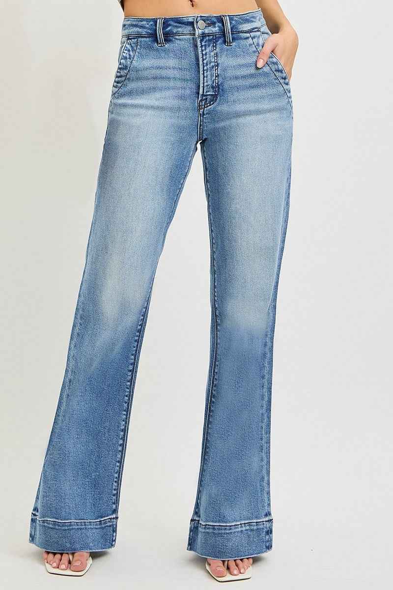 Stacy Light Wash Wide Jean