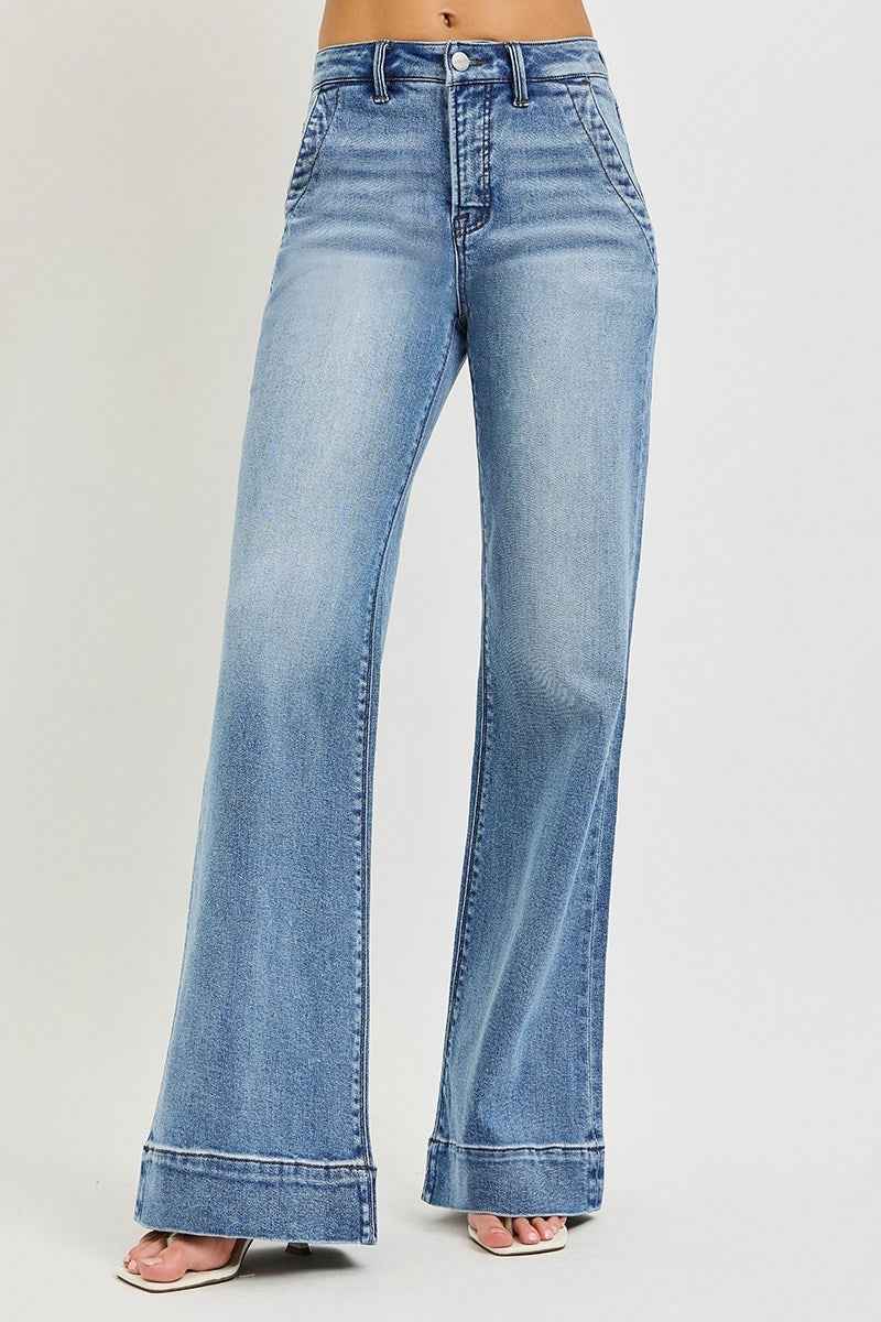 Stacy Light Wash Wide Jean