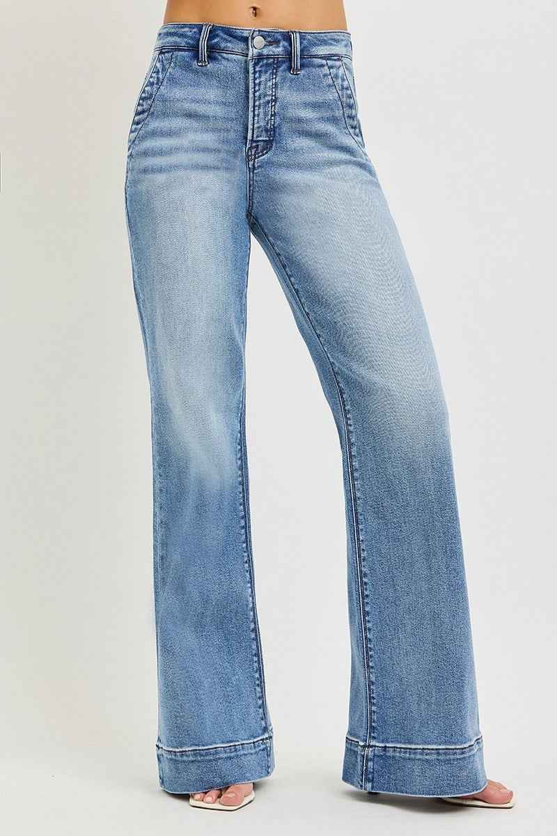 Stacy Light Wash Wide Jean