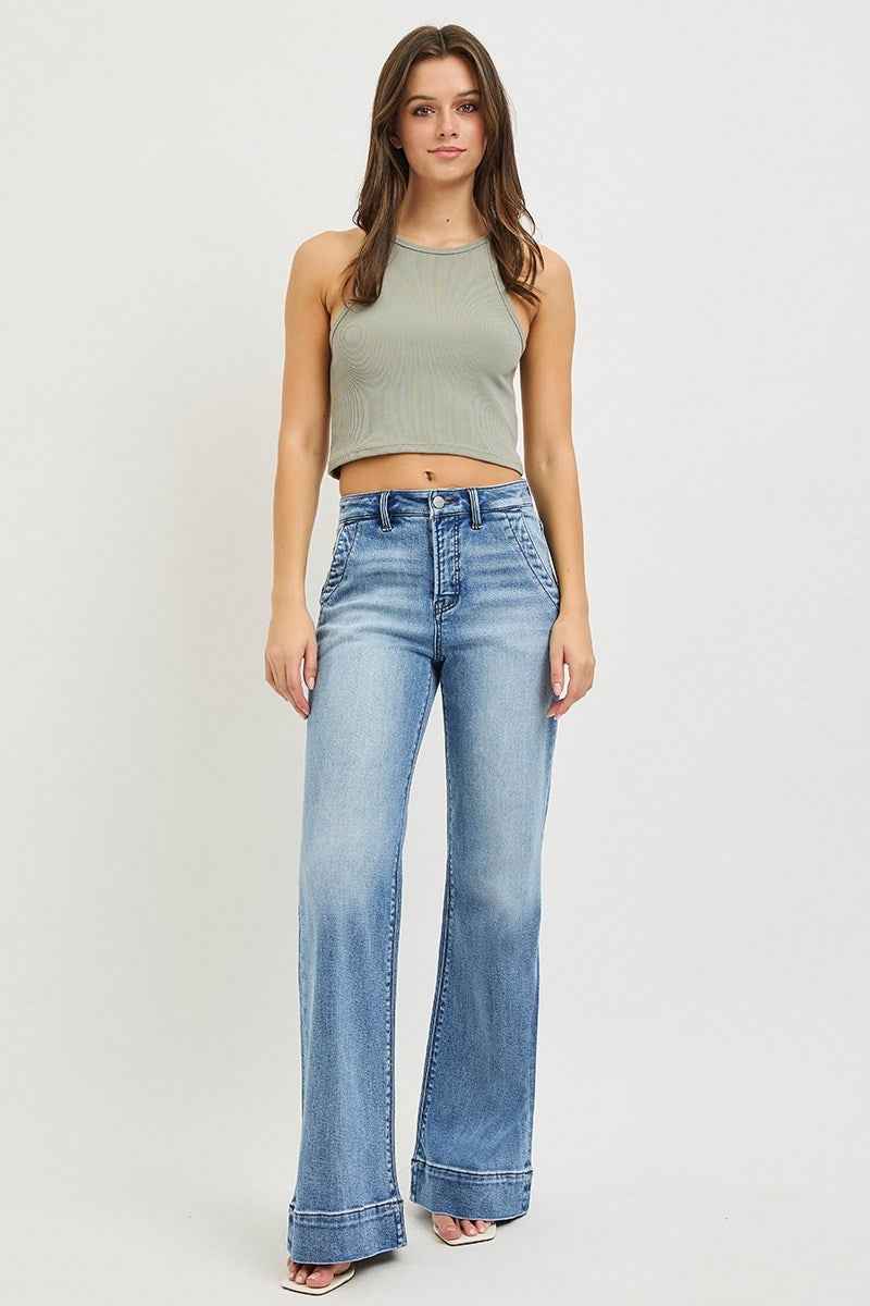 Stacy Light Wash Wide Jean