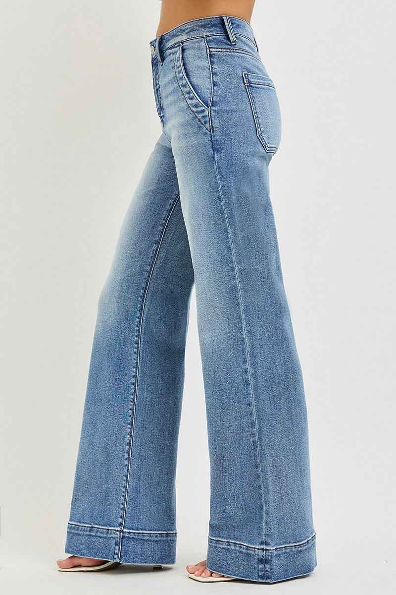 Stacy Light Wash Wide Jean