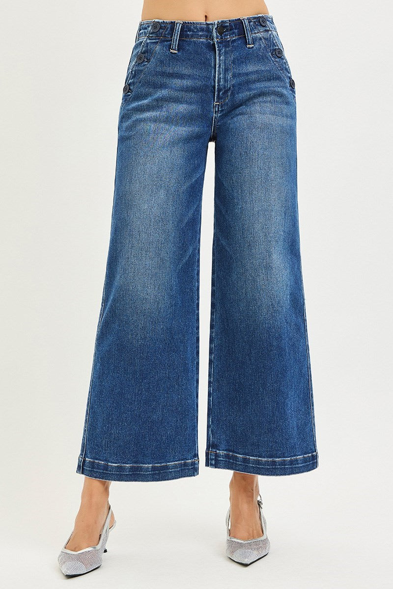 Sutton High Rise Wide Leg Jean