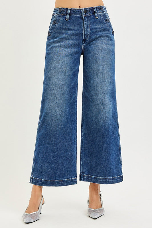 Sutton High Rise Wide Leg Jean