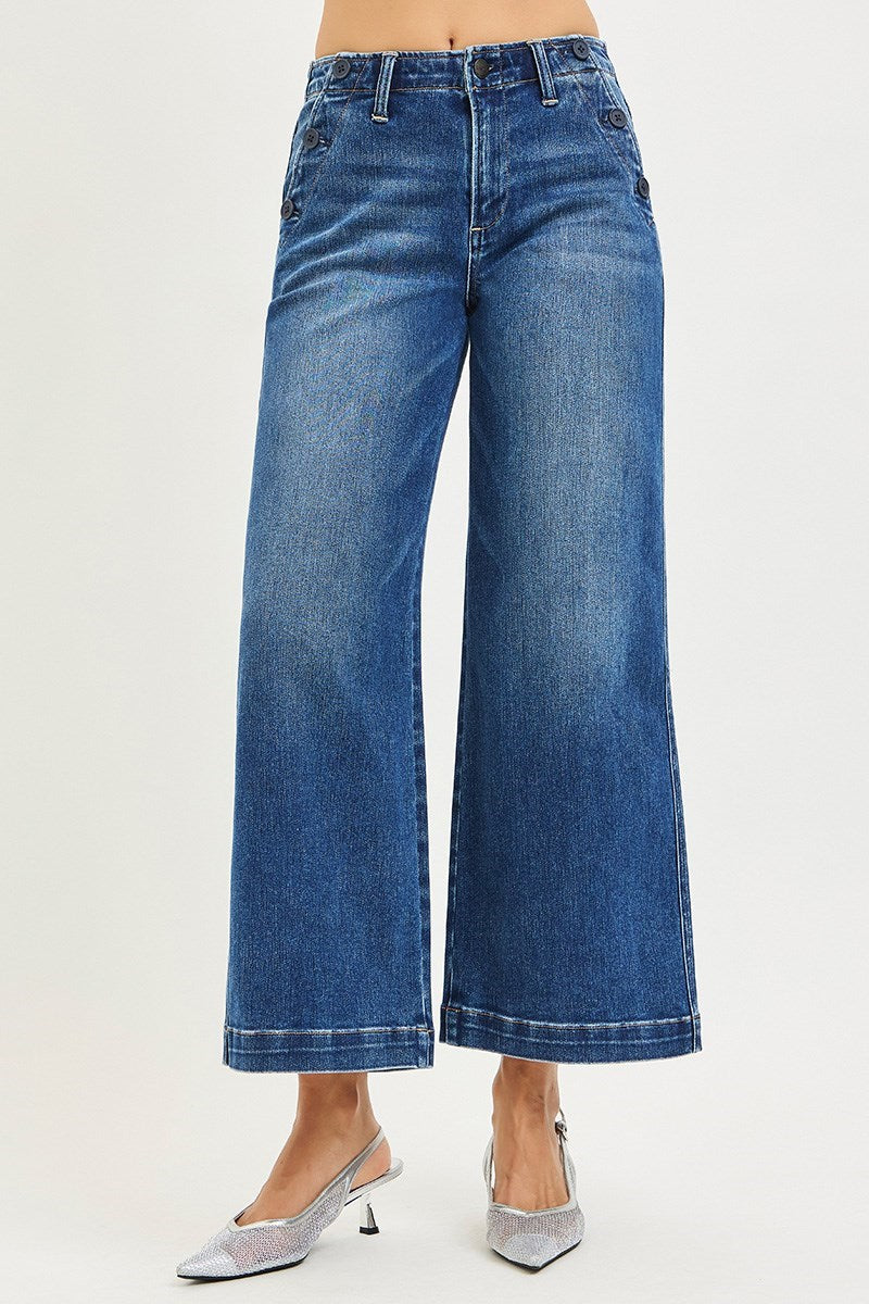 Sutton High Rise Wide Leg Jean