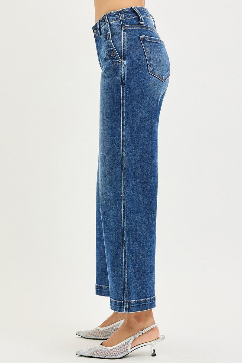 Sutton High Rise Wide Leg Jean