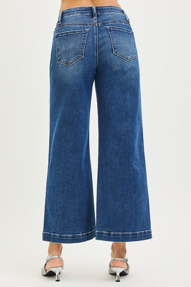 Sutton High Rise Wide Leg Jean