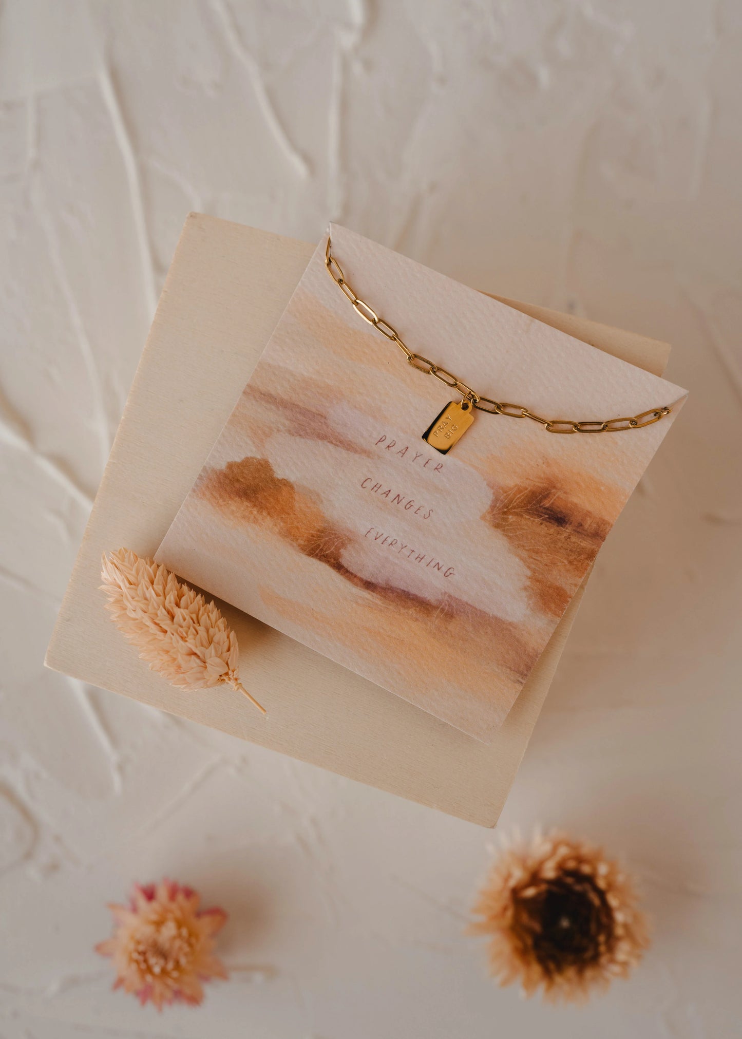 Pray Big Tag Necklace