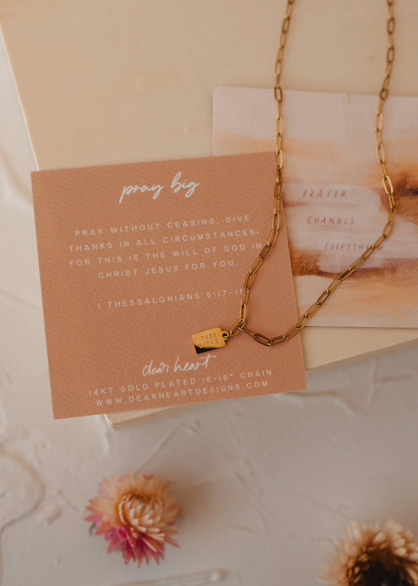 Pray Big Tag Necklace
