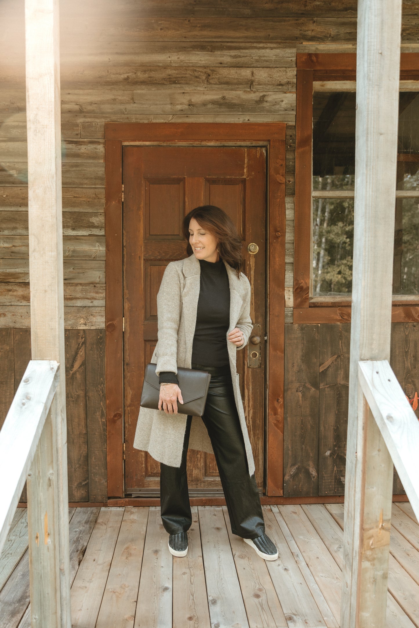 Sasha Faux Leather Wide Pants