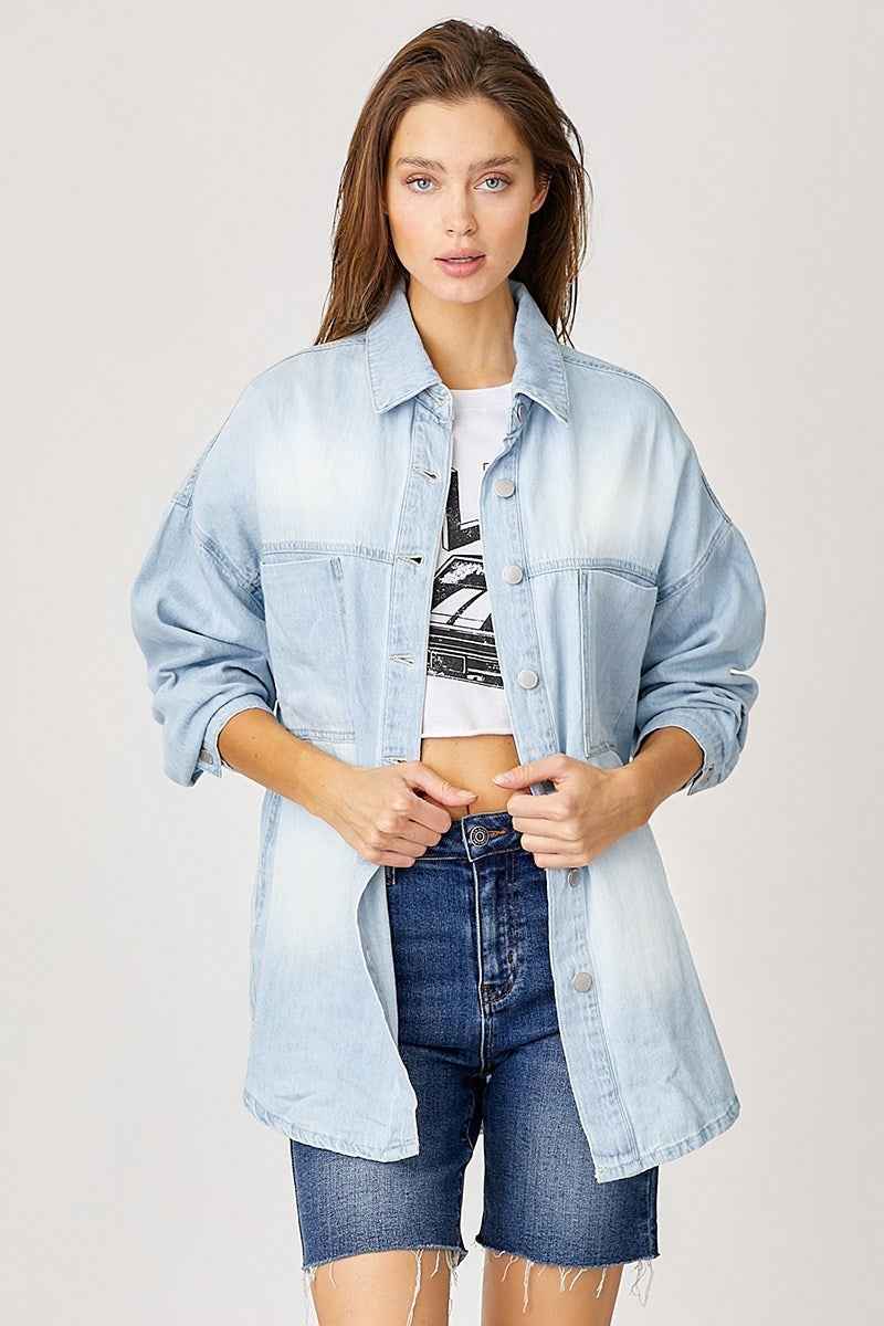 The Annalee Denim Shacket