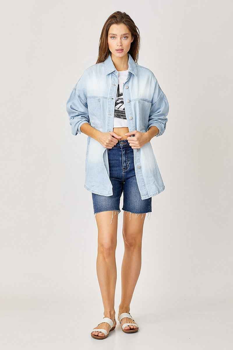 The Annalee Denim Shacket
