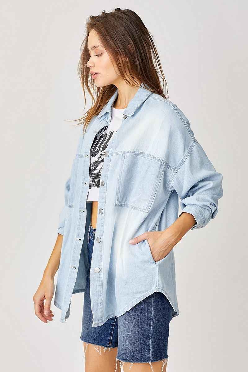 The Annalee Denim Shacket