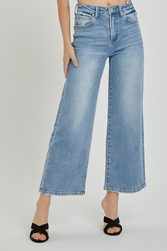 The Breeze Crop Wide Leg Jean