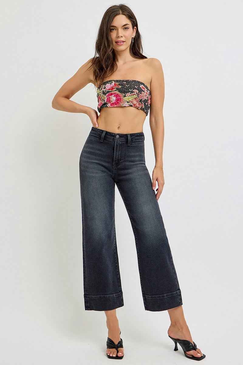Frankie Wide Crop Jean