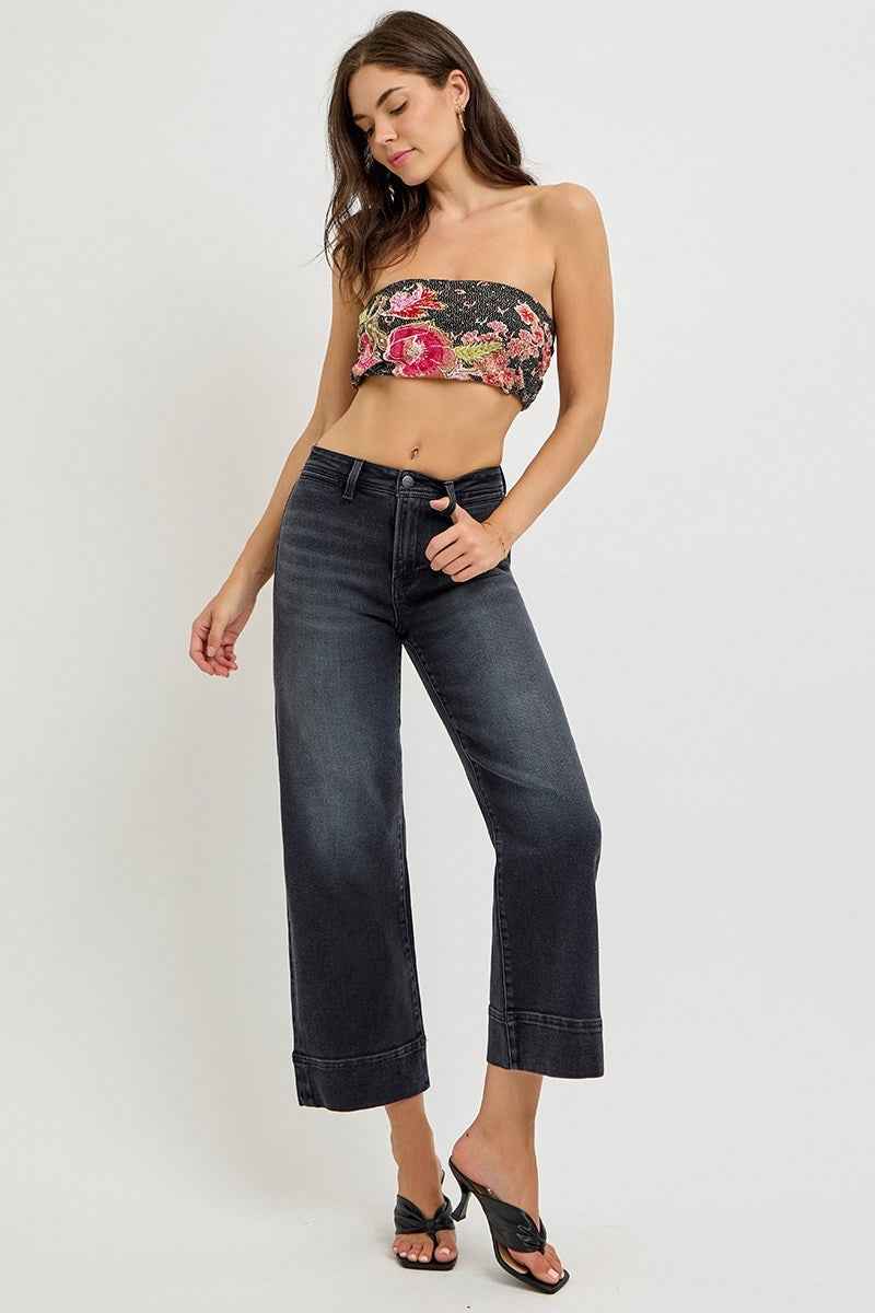 Frankie Wide Crop Jean