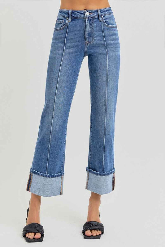 Thalia Wide Cuff Jeans