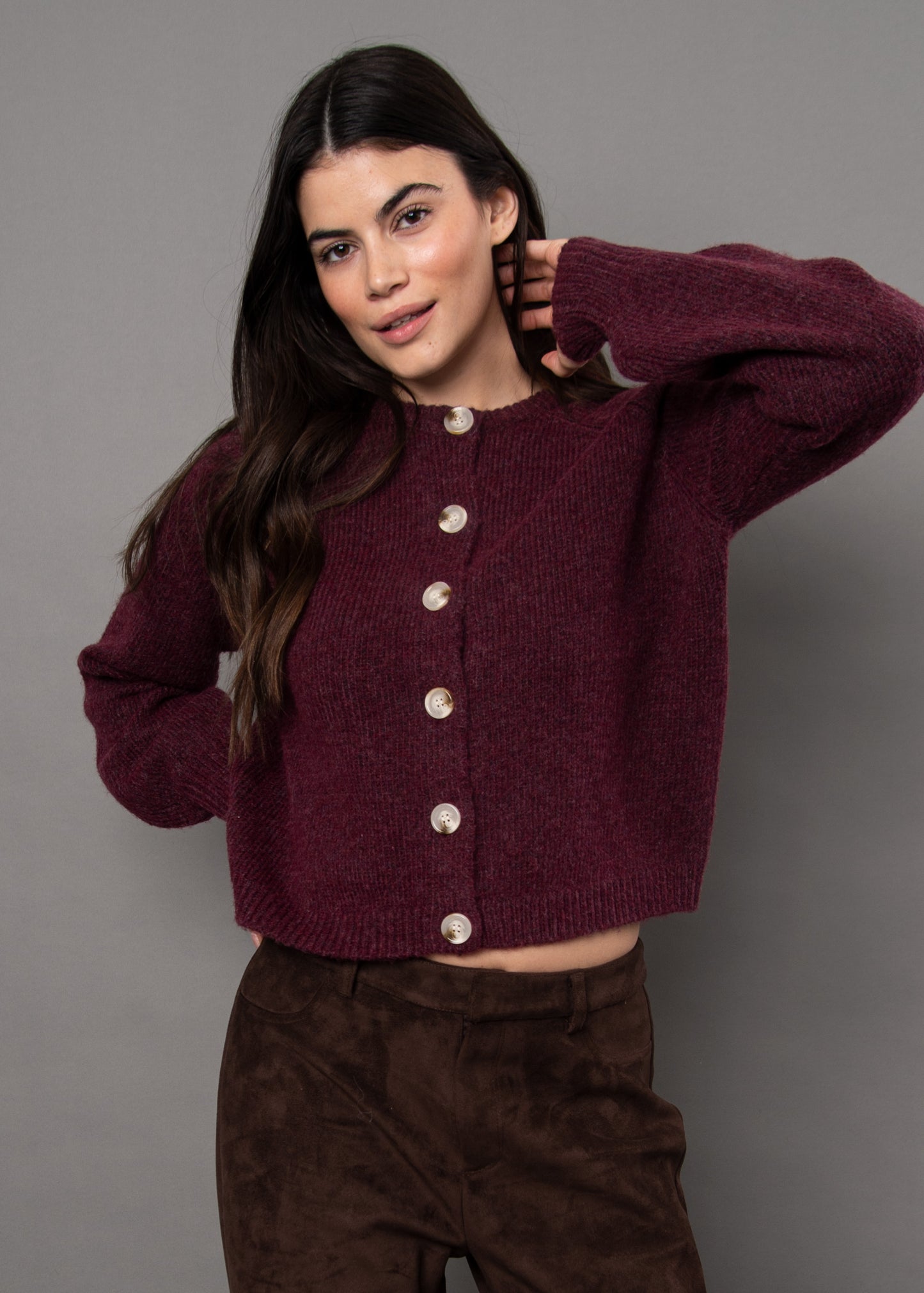 Rada Button Front Cardi