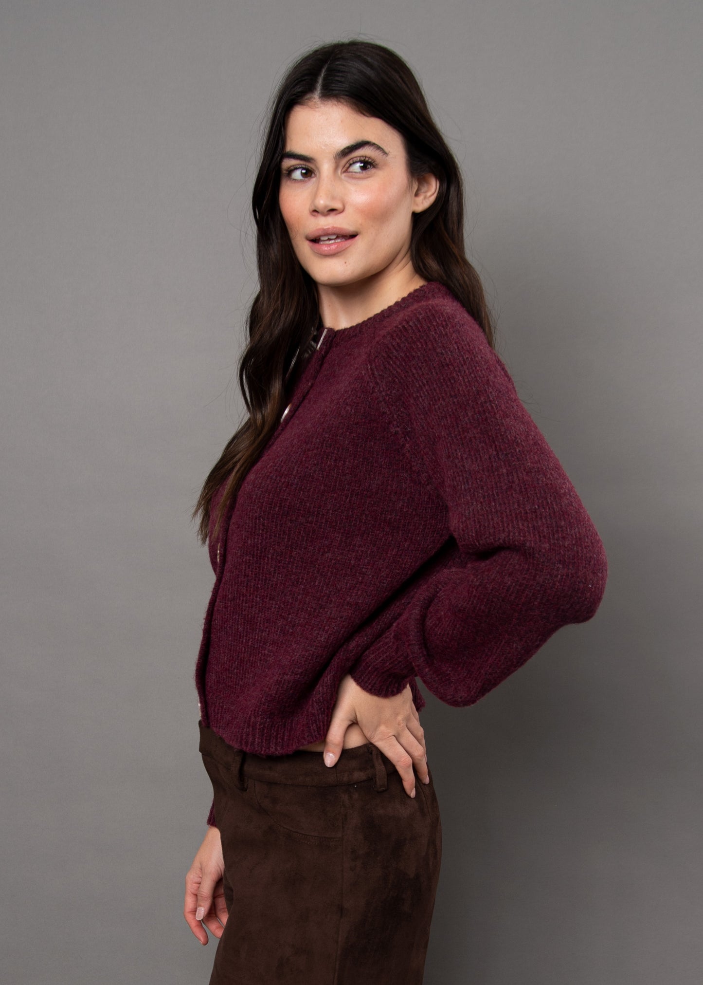 Rada Button Front Cardi