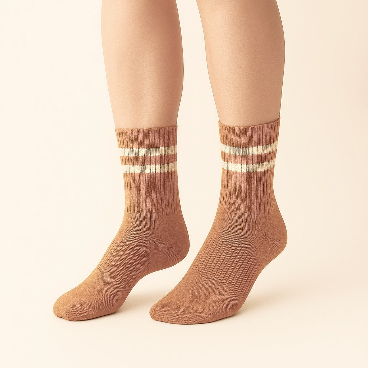 Bettega Classic Crew Socks with Stripe Detail (3 pack)