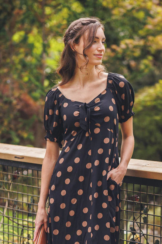 The Edith Polka Dot Dress