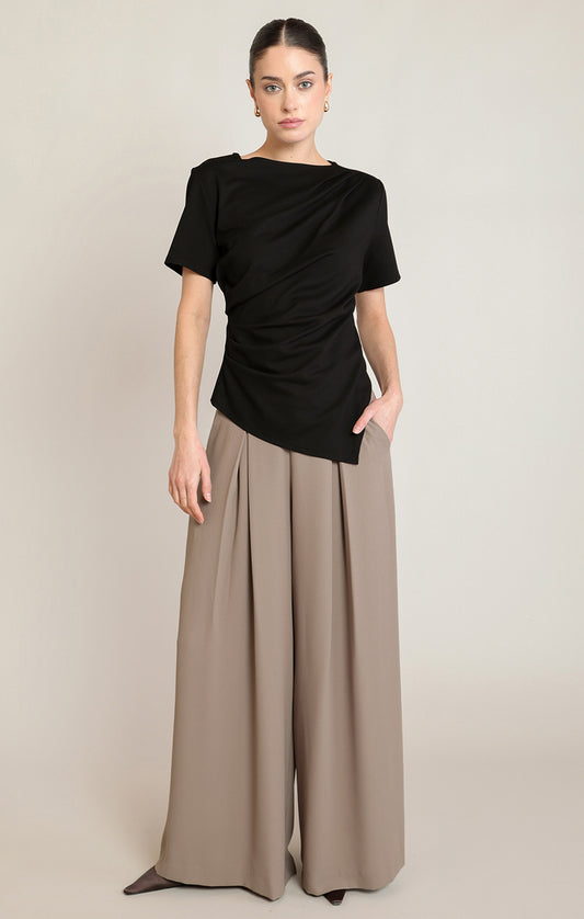 Sienna Draped Asymmetric Tee