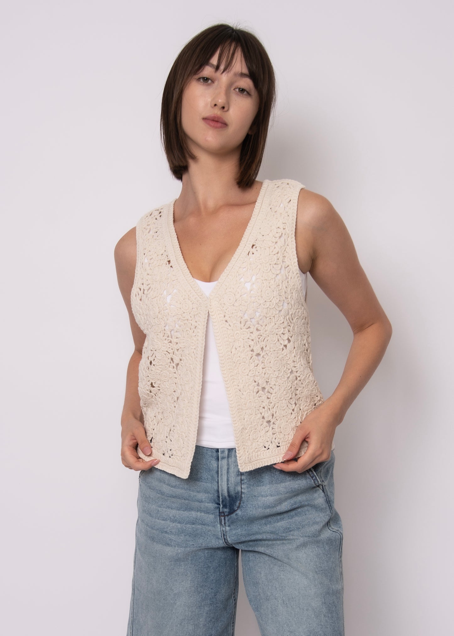 Sloane Crochet Vest