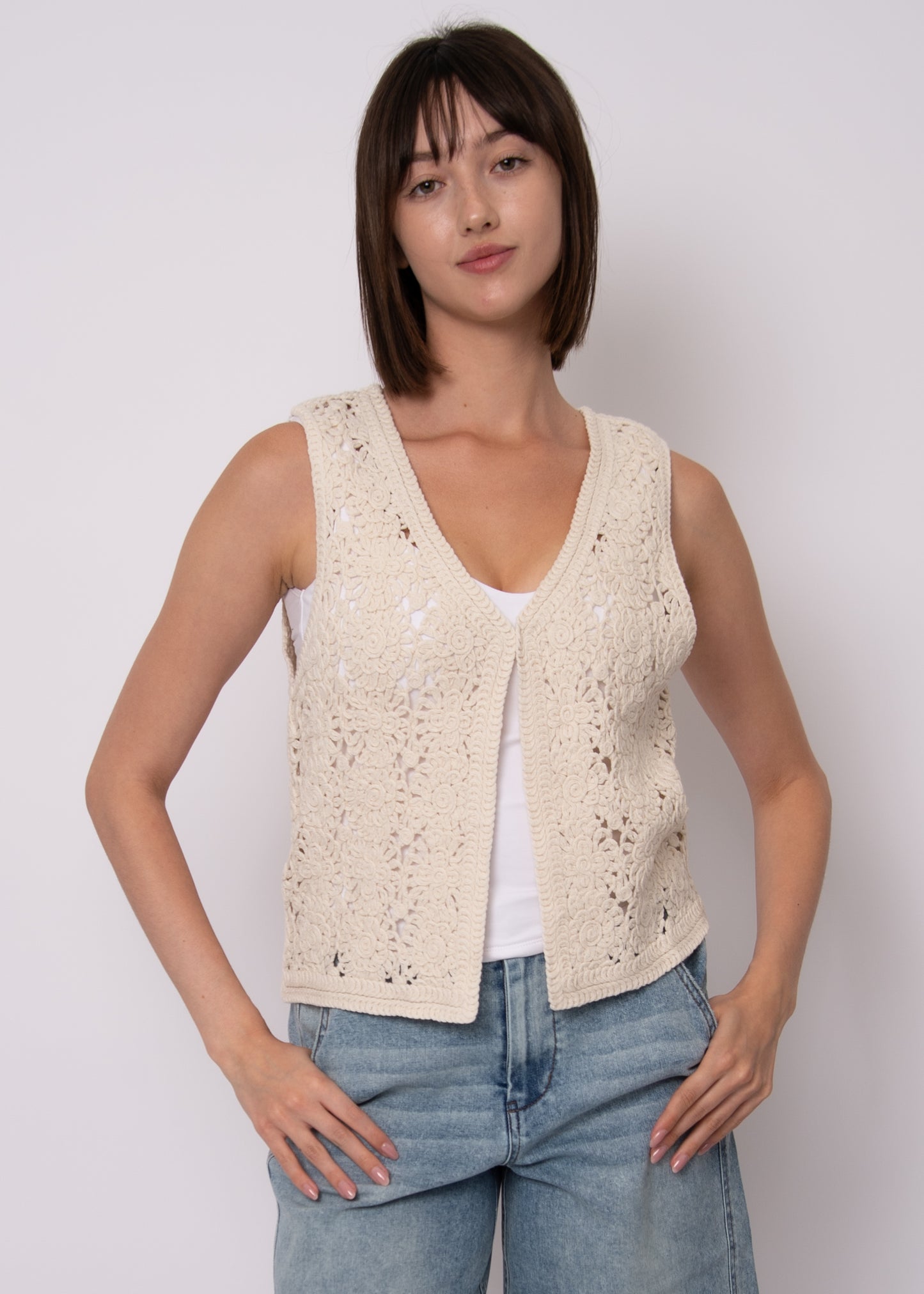 Sloane Crochet Vest