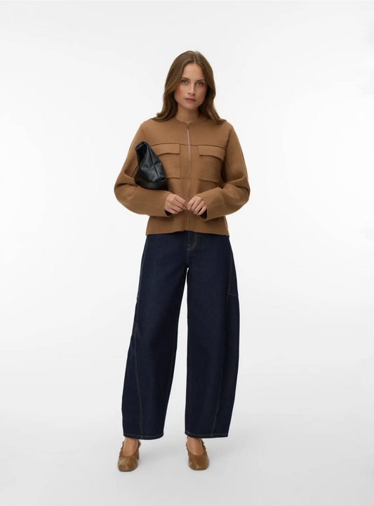 VMApple Zipper Cardigan