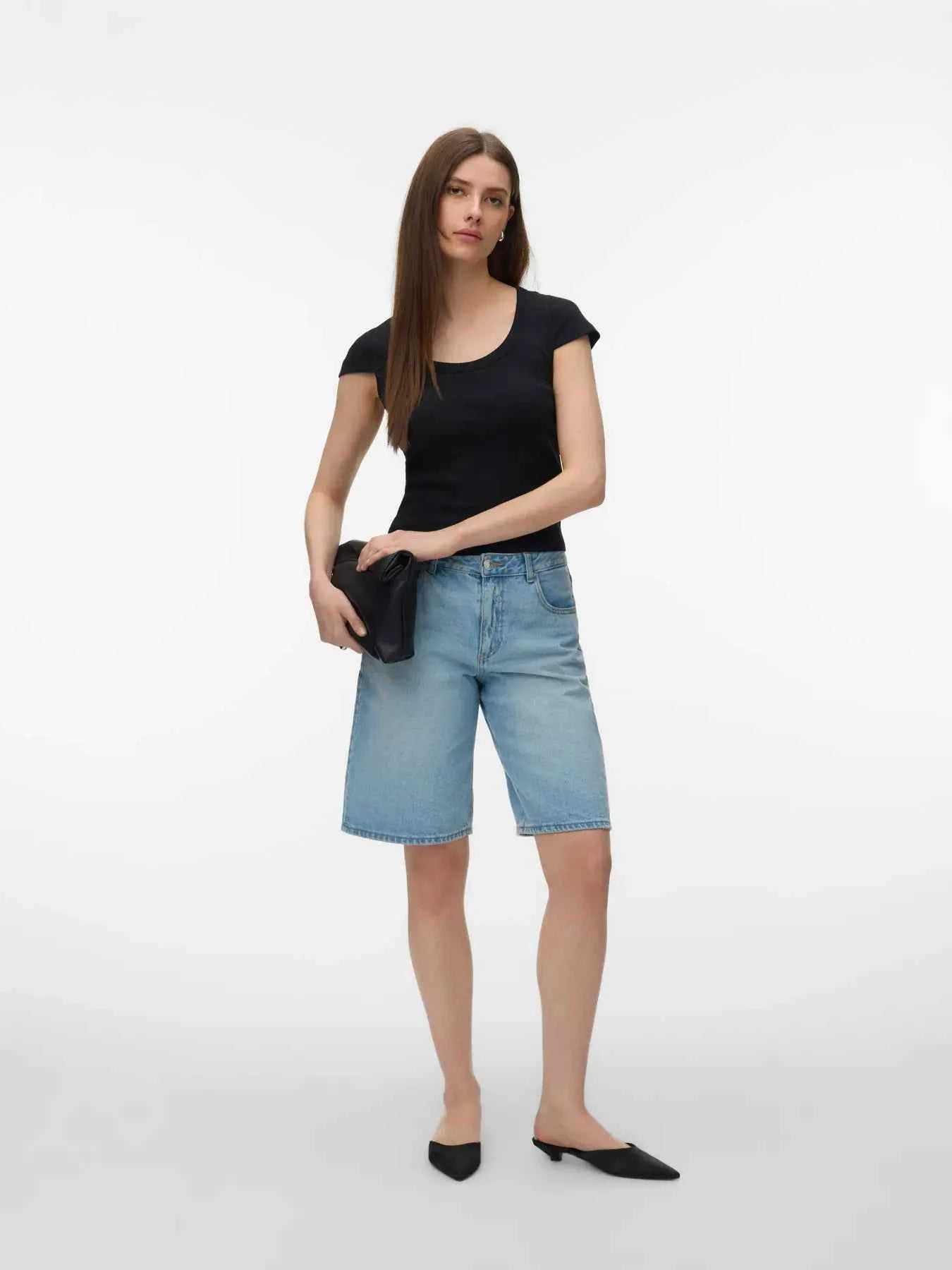 VMChloe Ribbed Tee