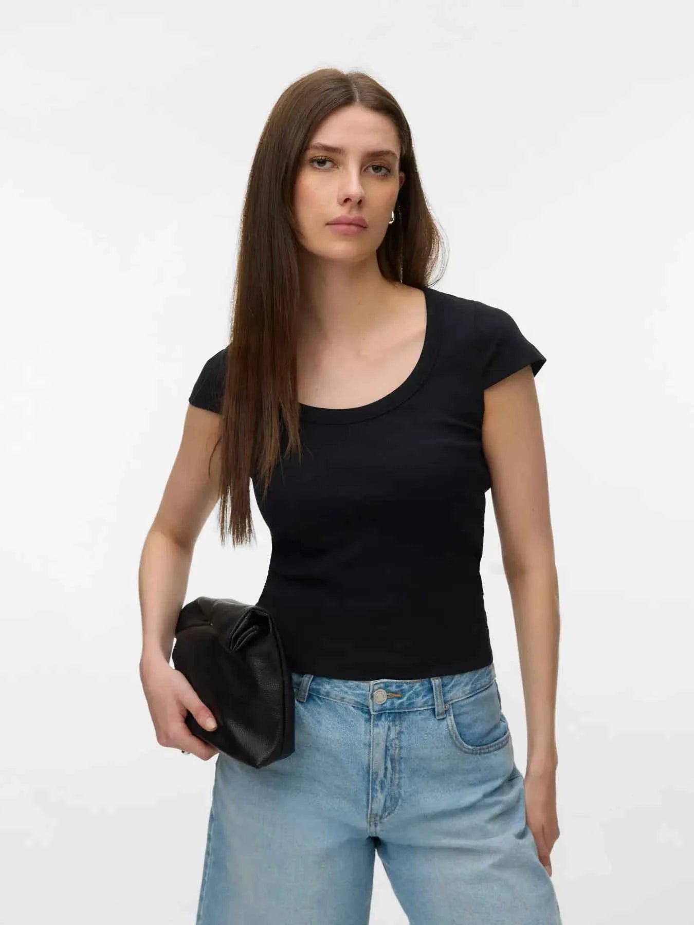 VMChloe Ribbed Tee