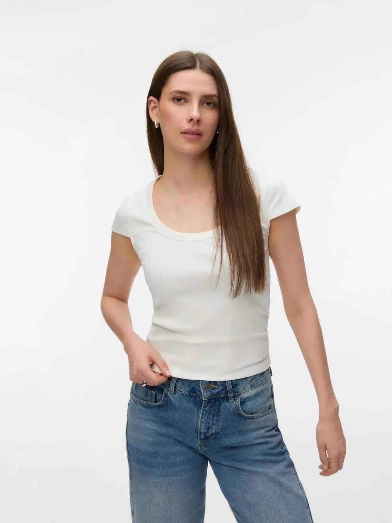 VMChloe Ribbed Tee