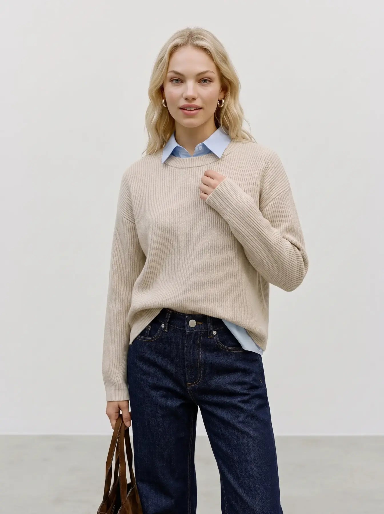 VMGold Lux Rib Sweater