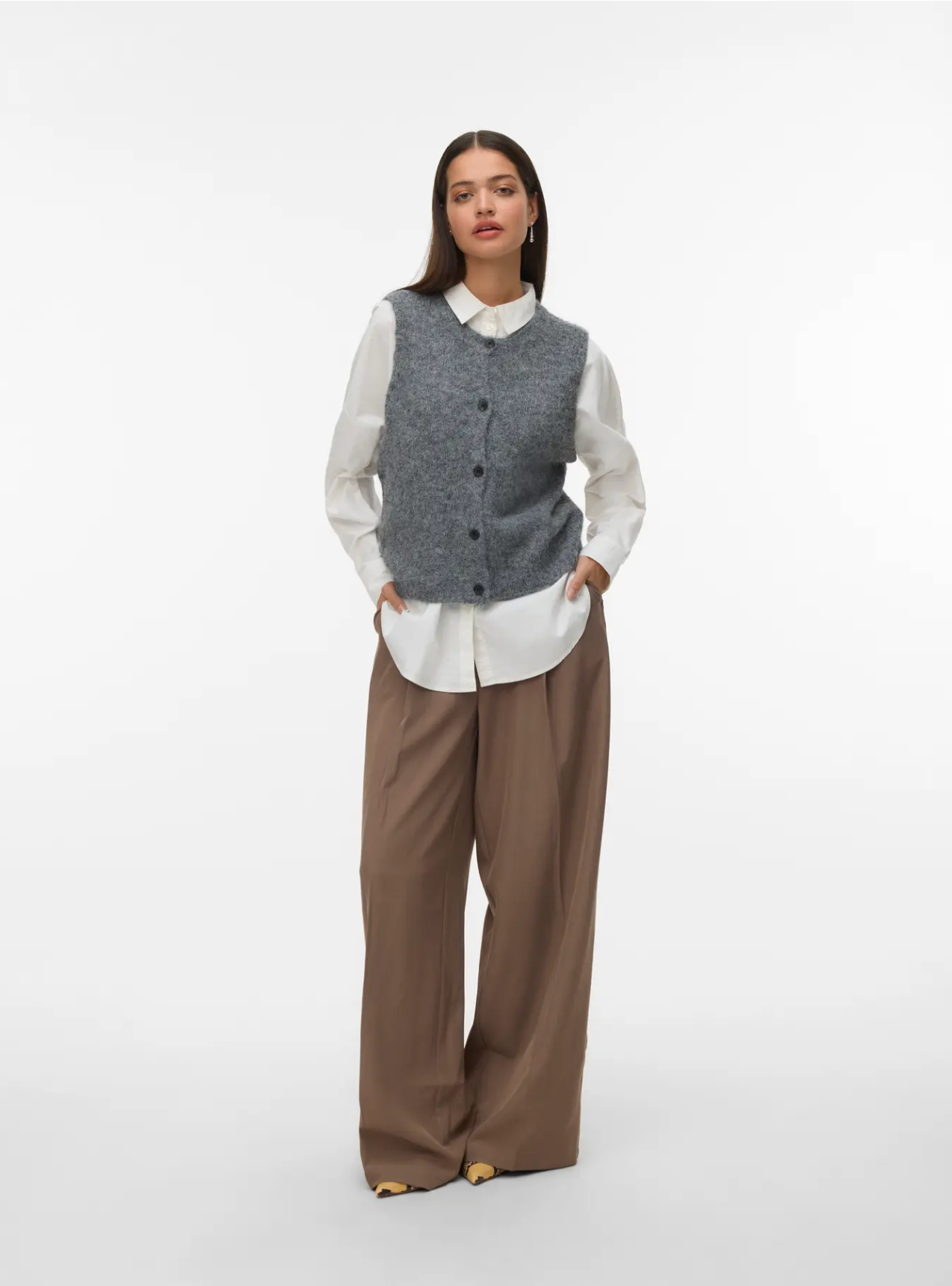 VMNovah Knit Button Up Vest
