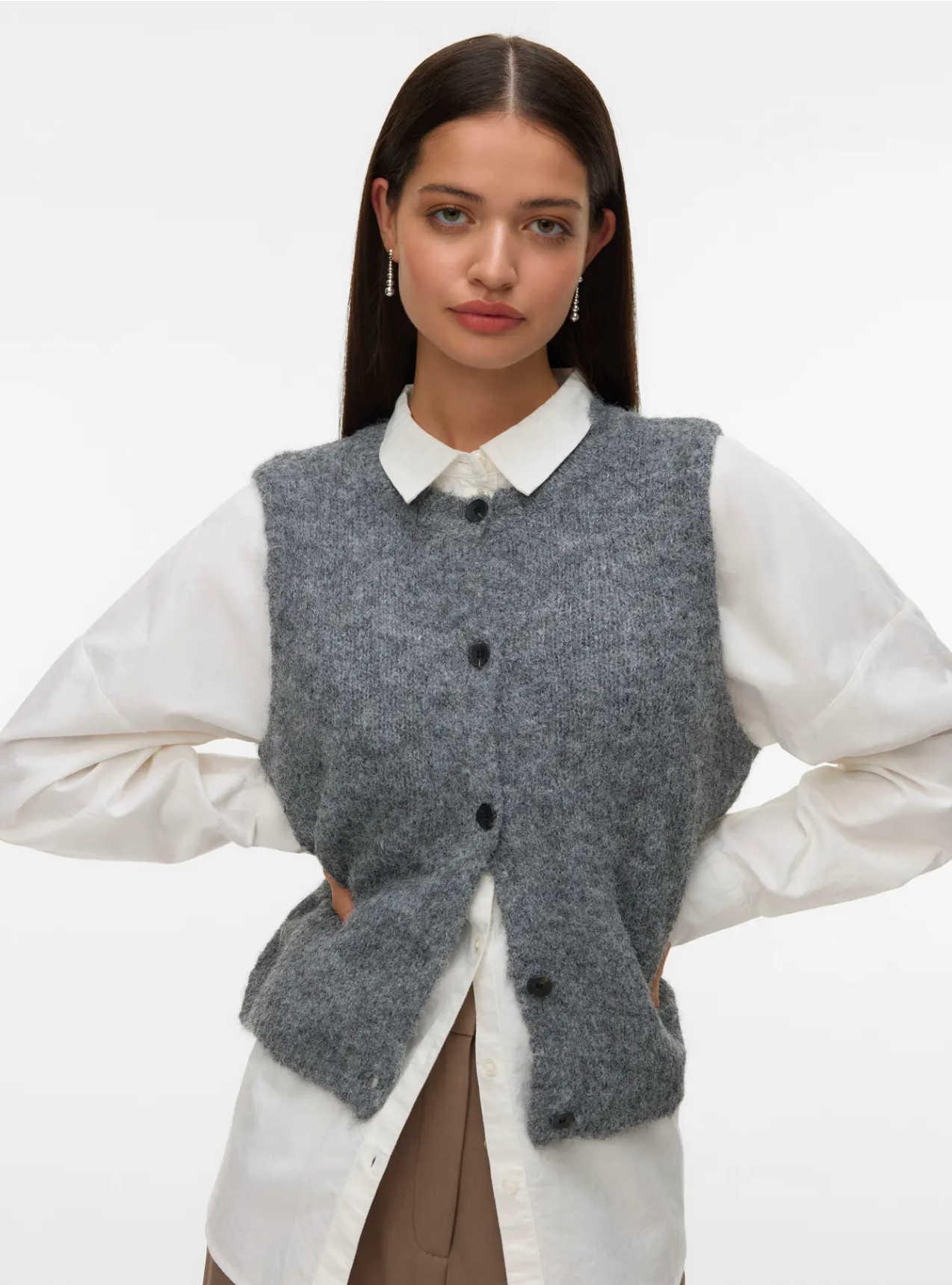VMNovah Knit Button Up Vest