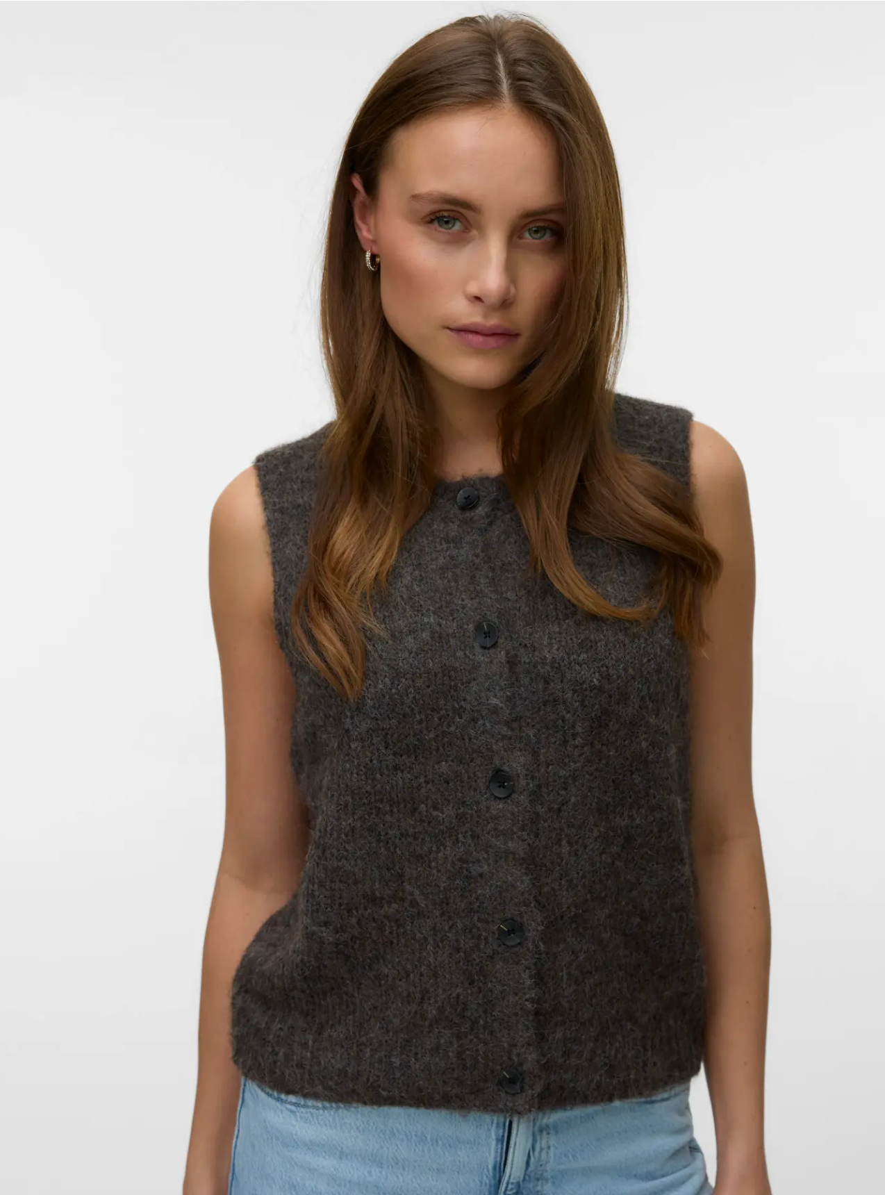 VMNovah Knit Button Up Vest