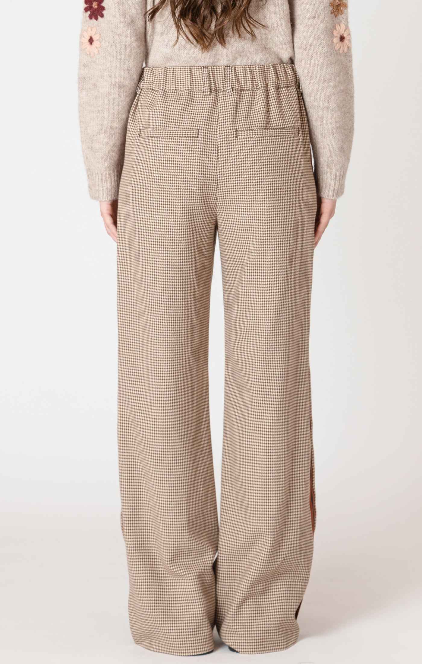 Brantley Houndstooth Wide Pant