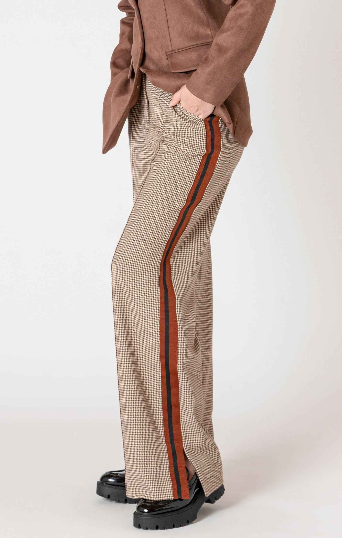 Brantley Houndstooth Wide Pant