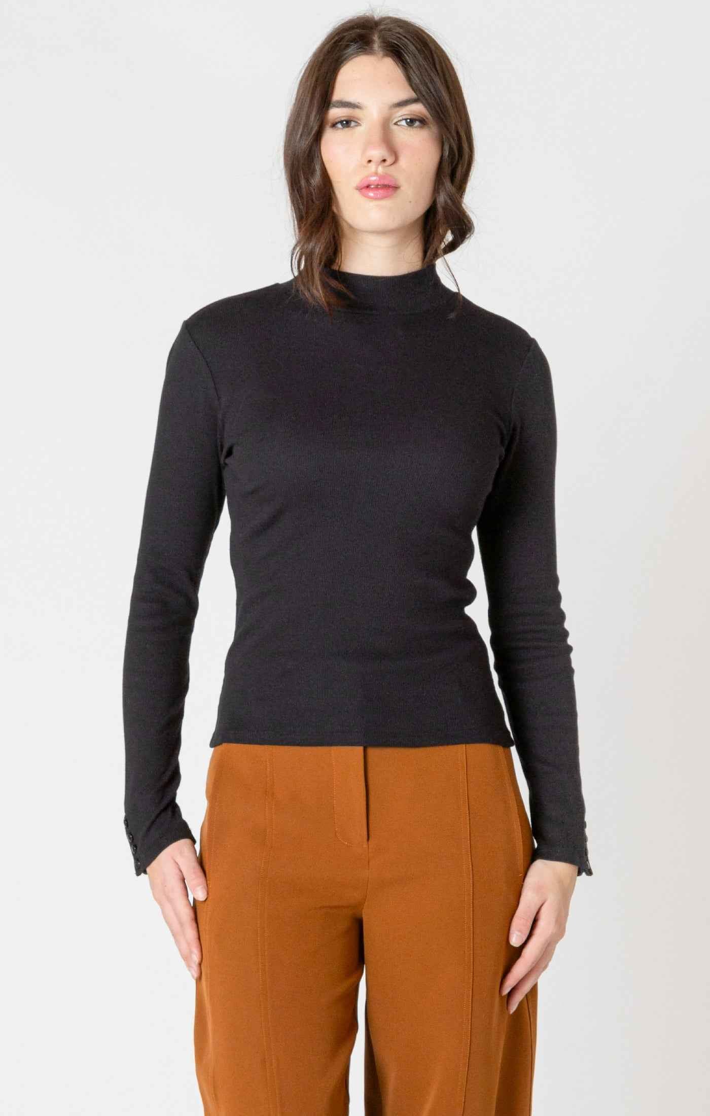 Leif Mockneck Ribbed Top