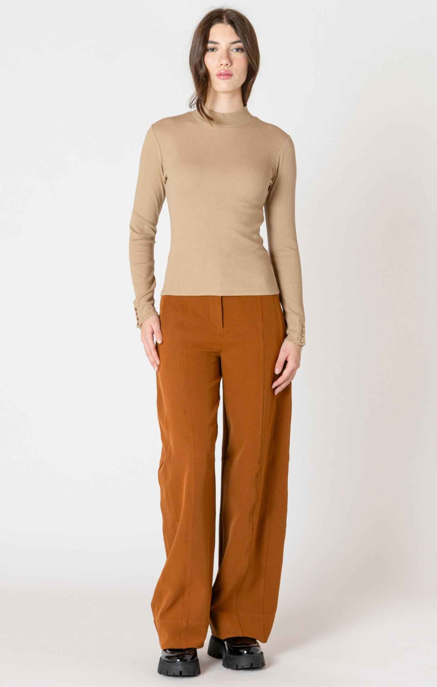 Leif Mockneck Ribbed Top