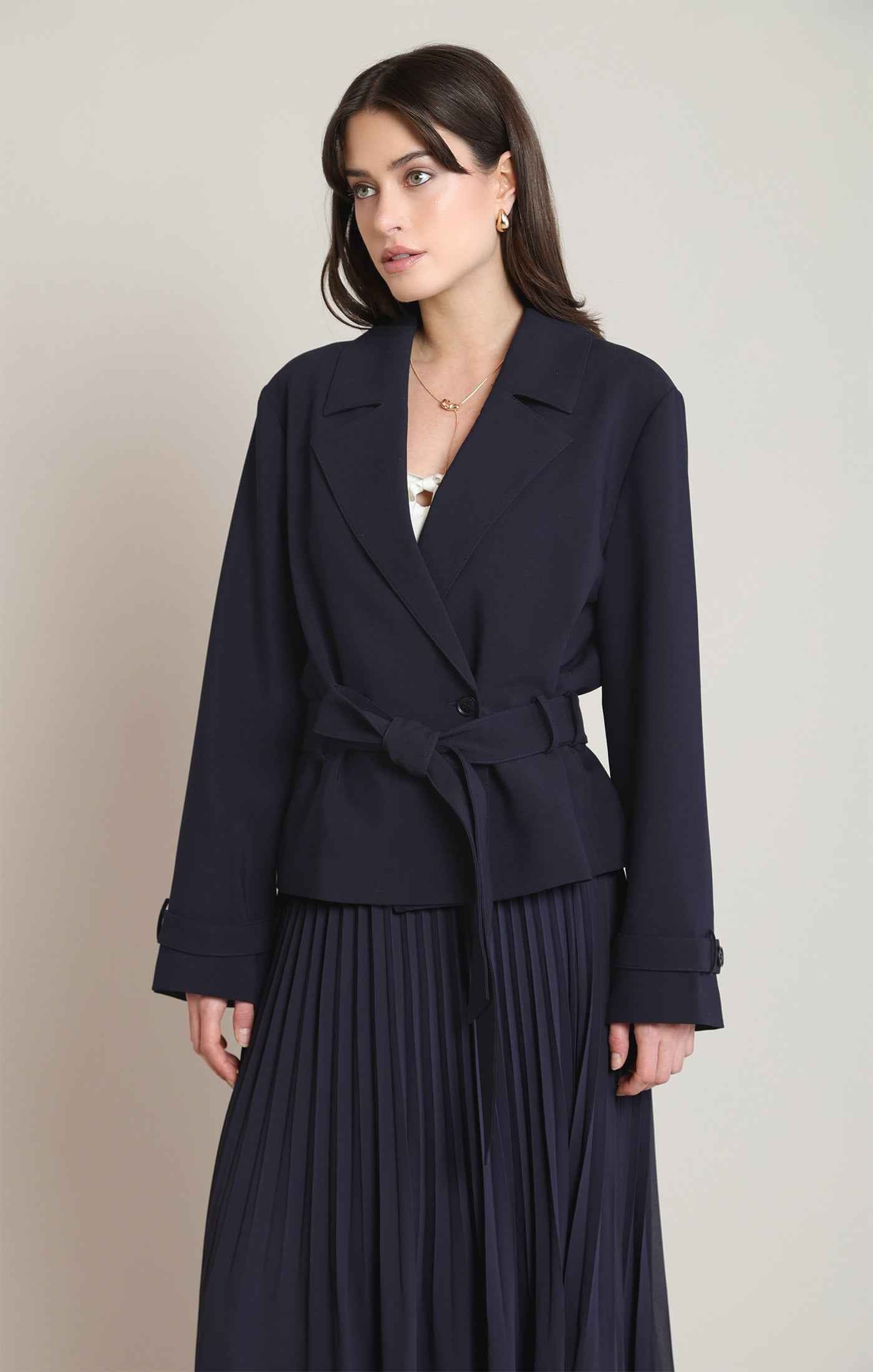 SHORT TRENCH COAT