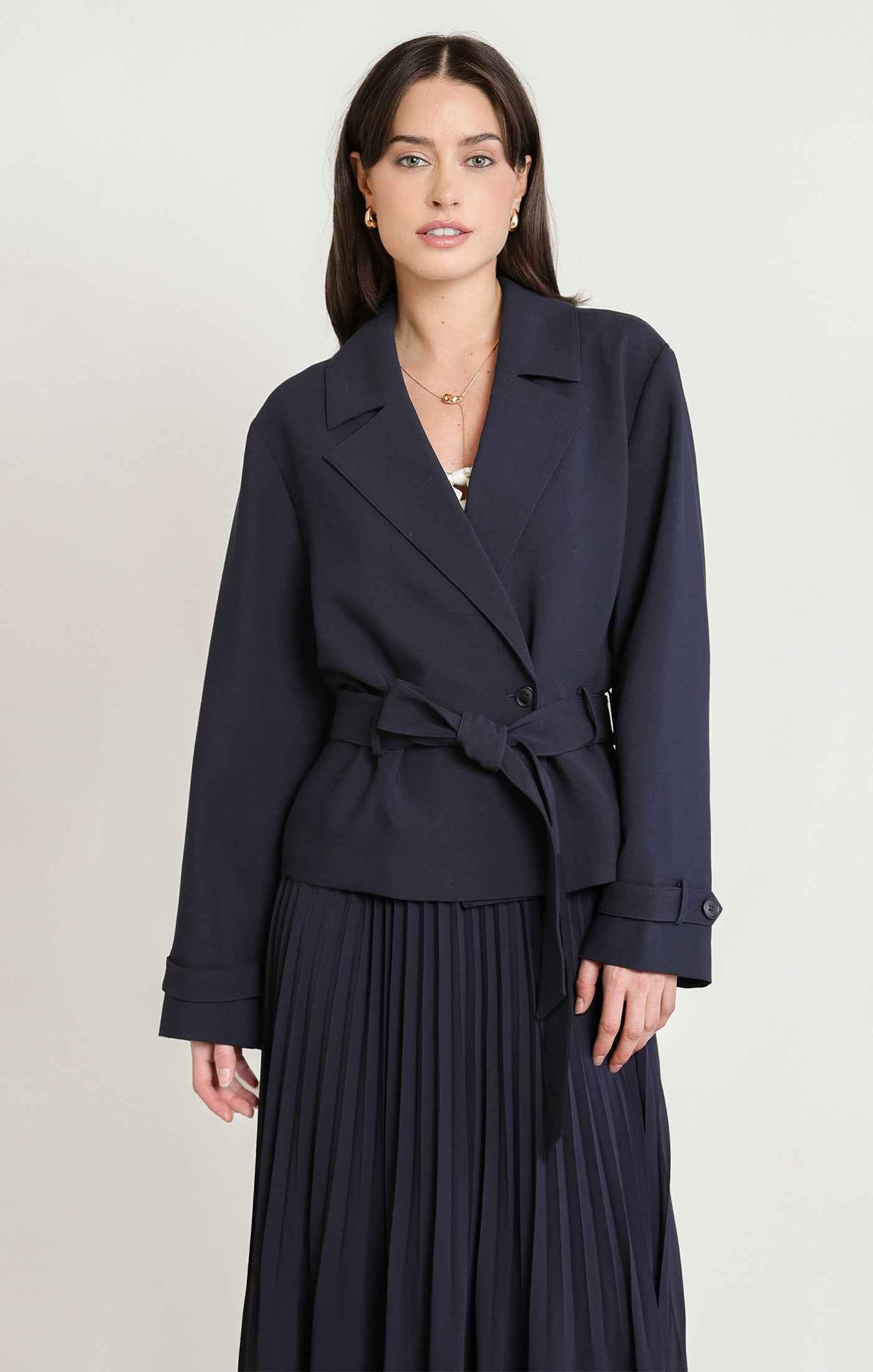 SHORT TRENCH COAT