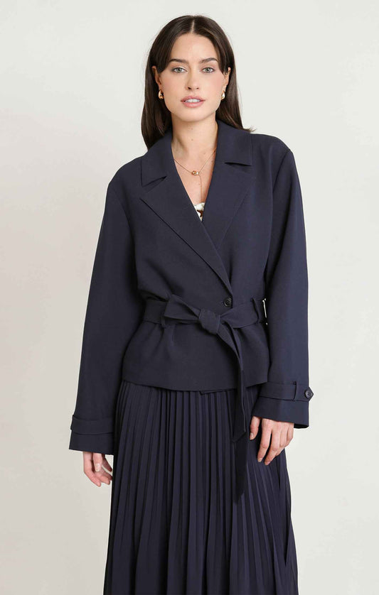 SHORT TRENCH COAT