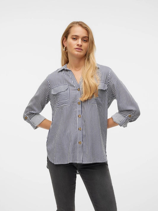 VMBumpy Striped Blouse