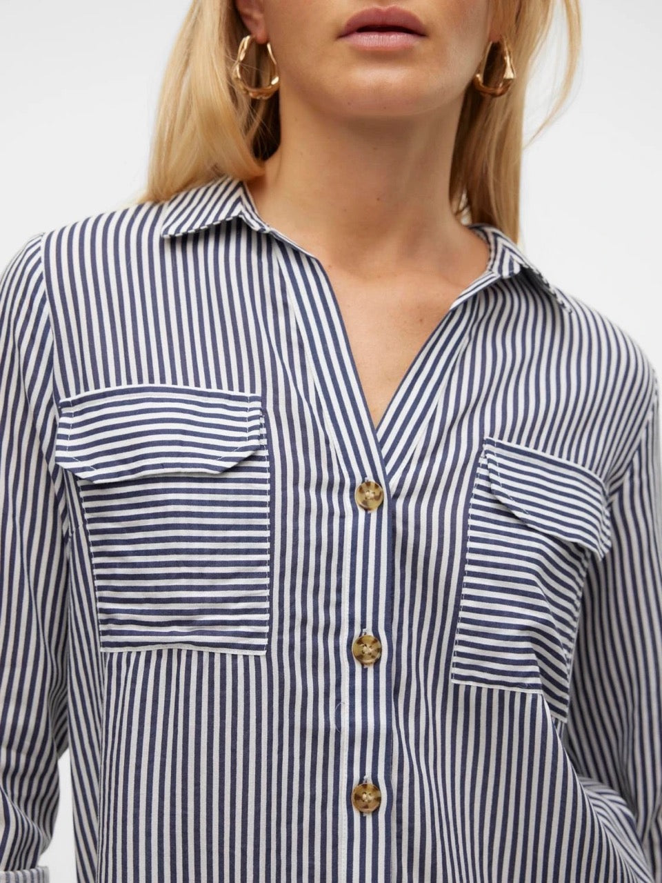 VMBumpy Striped Blouse