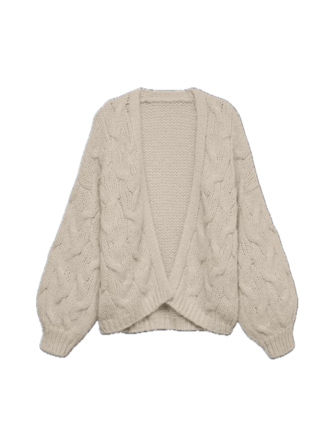 VMMAYBE Cable Knit Cardigan