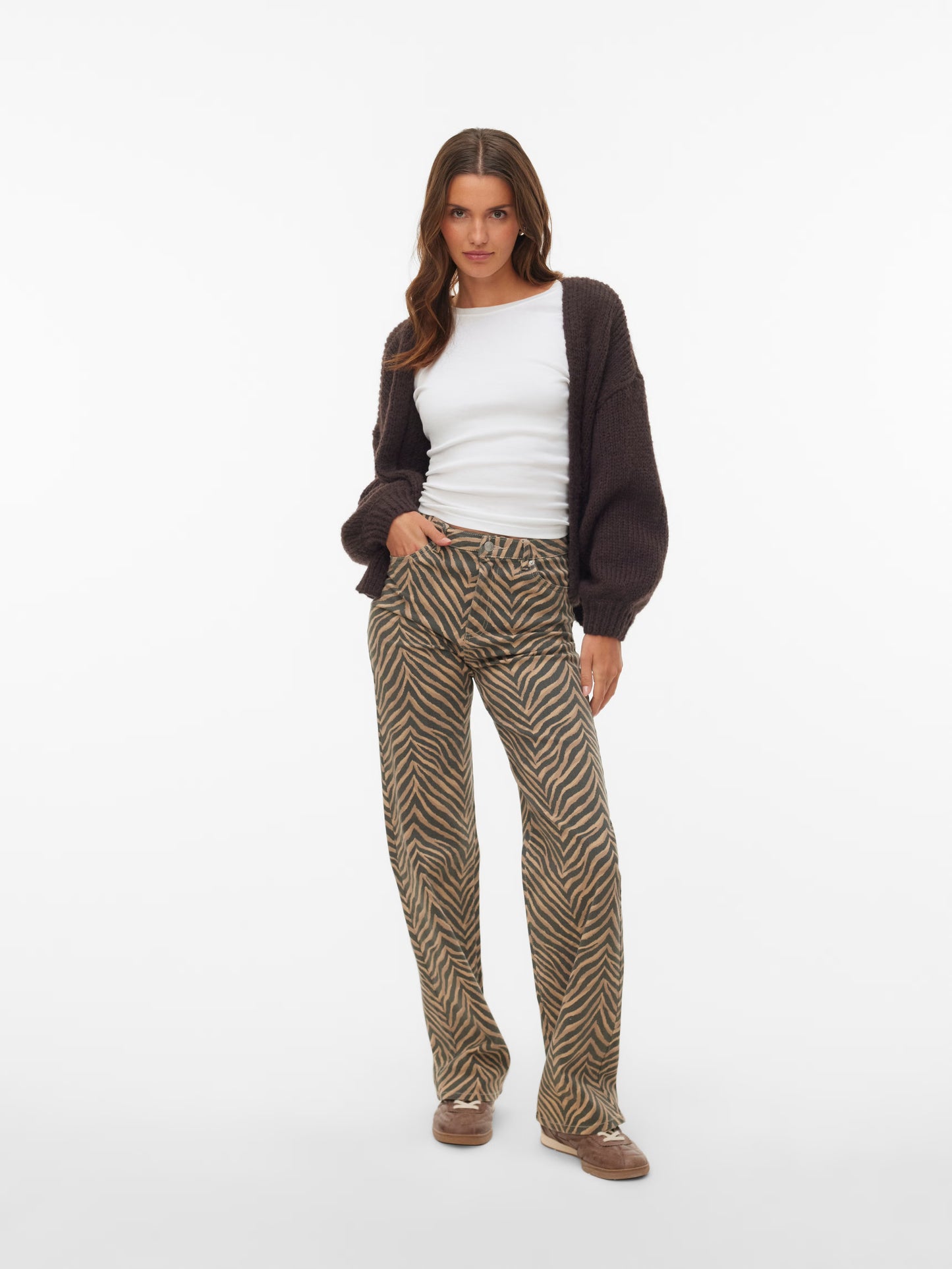 VMMaybe Knit Cardigan Chocolate