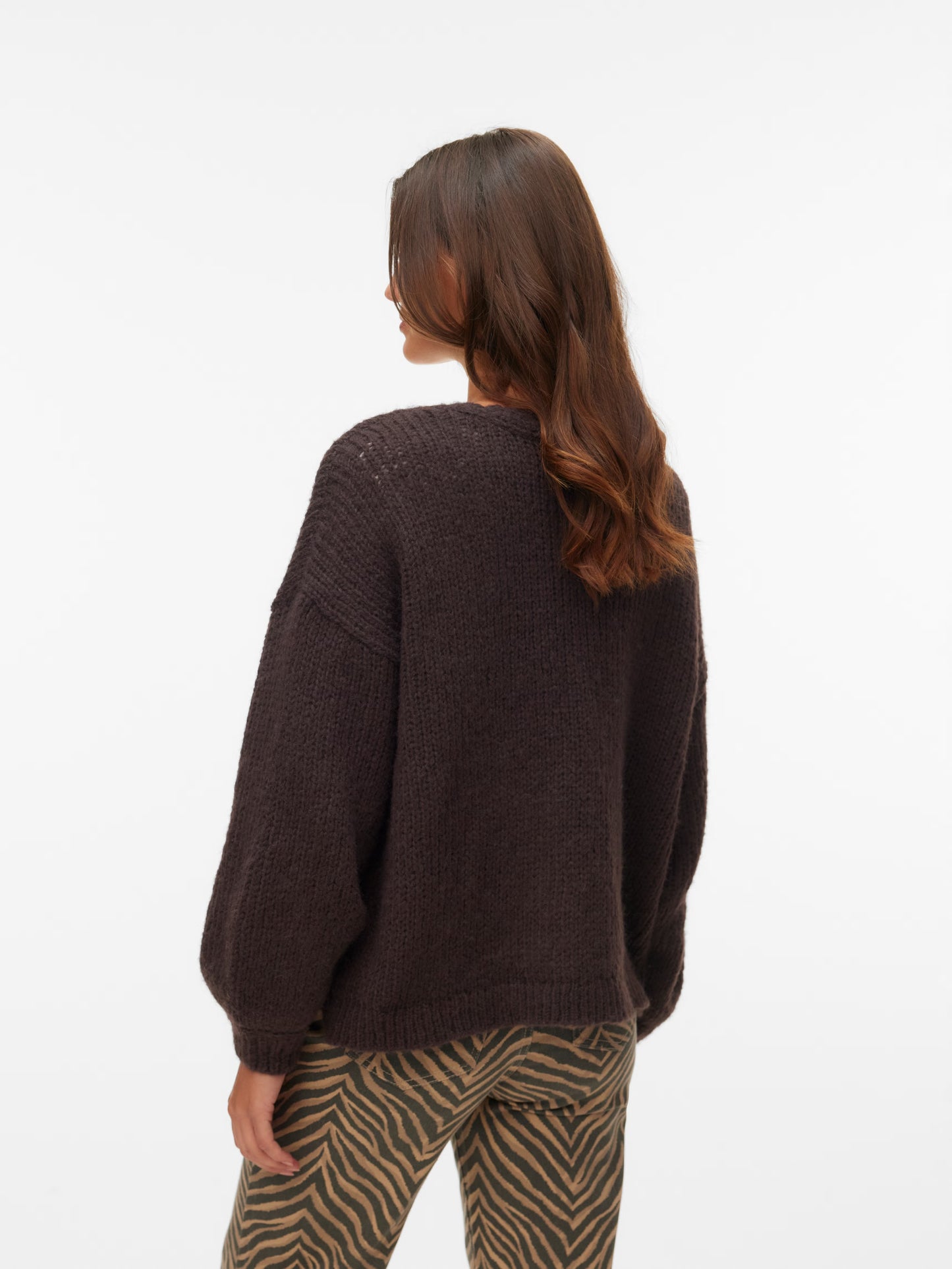 VMMaybe Knit Cardigan Chocolate