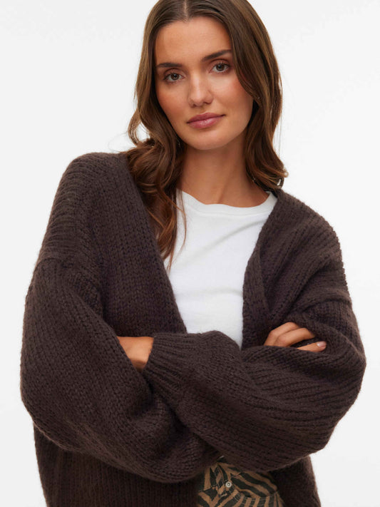 VMMaybe Knit Cardigan Chocolate