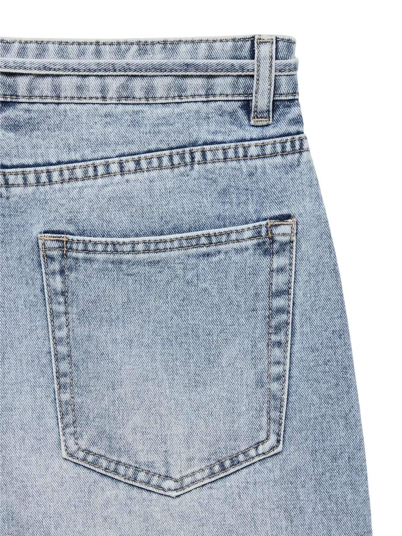 VMWIEN Wide Leg Tie Belted Jean